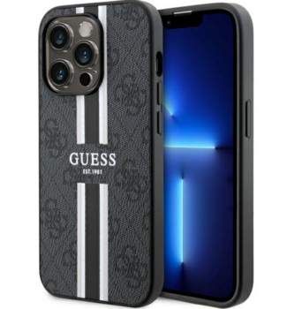 Guess 4G Printed Stripes MagSafe Back case Защитный Чехол для Apple iPhone 14 Pro Max (GUHMP14XP4RPSK)