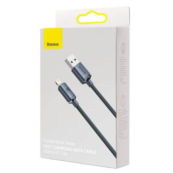 Baseus CAJY000001 Crystal Shine Series Data Cable Кабель для передачи данных USB to Lightning 20W 1,2m / чёрный (CAJY000001)