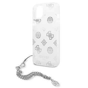 Guess GUHCP13SKSPESI Peony Chain Collection Aizsargapvalks priekš iPhone 13 mini 5,4