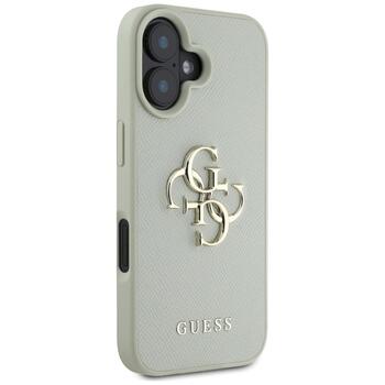 Guess Grained Big 4G Logo Small Classic Logo Case Защитный чехол для iPhone 16 / зелёный (GUHCP16SPGT4MBN)