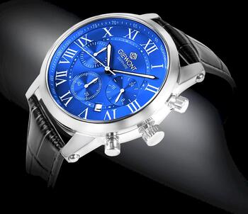 Giewont Chronograph Sapphire Vīriešu pulkstenis / sudraba/zils (GW6260-A4)