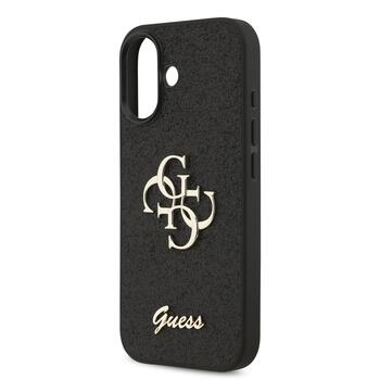 Guess PU Fixed Glitter 4G Metal Logo Case Чехол для Apple iPhone 17 (GUHCP17SHG4SGK)