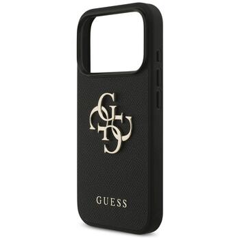 Guess Grained Big 4G & Classic Logo case Защитный чехол для iPhone 17 Pro / чёрный (GUHCP17LPGT4MBK)