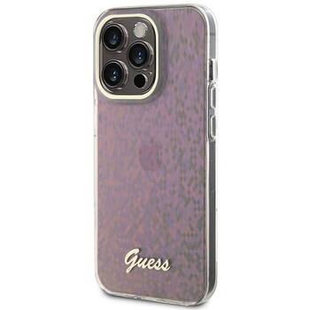 Guess IML Faceted Mirror Disco Iridescent Case Защитный Чехол для iPhone Apple 15 Pro (GUHCP15LHDECMP)