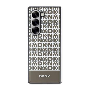 DKNY PU Leather Repeat Pattern Bottom Stripe MagSafe Case Защитный чехол для Samsung Galaxy Z Fold 6 / коричневый (DKHMZFD6PSOSPW)
