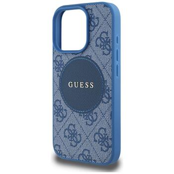 Guess 4G Circle Classic Logo MagSafe Aizsargapvalks priekš iPhone 16 Pro Max / zils (GUHMP16XP4PGRSGB)