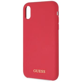 Guess GUHCI61LSGLRE Hardcase Silicone Защитный чехол для iPhone Xr / красный (GUHCI61LSGLRE)