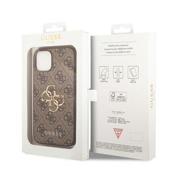 Guess 4G Big Metal Logo Back Case Защитный Чехол для Apple iPhone 15 (GUHCP15S4GMGBR)