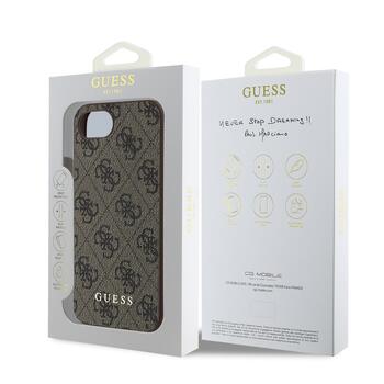 Guess 4G Charm Case Aizsargapvalks priekš iPhone 16e Tone on Tone / brūns (GUHCPSE4GF4GCW)
