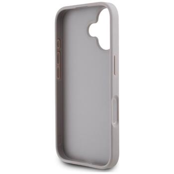 Case Guess Grained Roses Big 4G logo Защитный чехол для iPhone 16 / фиолетовый (GUHCP16SPGROP4MU)