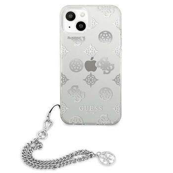 Guess GUHCP13SKSPESI Peony Chain Collection Aizsargapvalks priekš iPhone 13 mini 5,4
