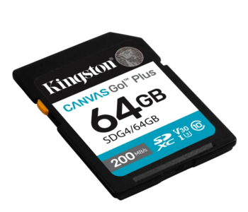 Kingston Canvas Go Plus Gen4 Atmiņas karte 64GB (SDG4/64GB)