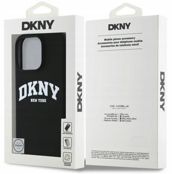 DKNY Silicone White Printed Logo MagSafe Защитный Чехол для Apple iPhone 16 Pro (DKHMP16LSNYACH)