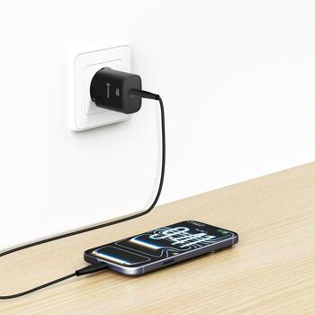Swissten Edge Tīkla Lādētājs USB-C GaN 20W Melns (22071710)