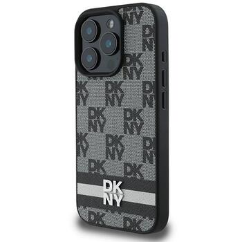 DKNY Checkered Pattern & Printed Stripes Защитный Чехол для Apple iPhone 16 Pro Max (DKHCP16XPCPTSSK)