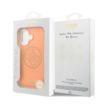 Guess PU Perforated 4G Logo MagSafe Case Aizsargapvalks priekš Apple iPhone 17 (GUHMP17S5PG4SRGO)