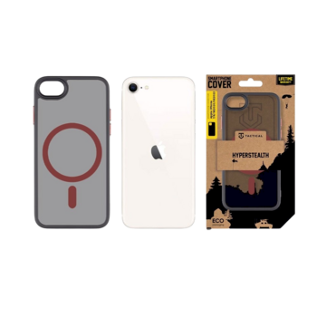 Tactical MagForce Hyperstealth 2.0 Aizsargapvalks priekš iPhone 7/8/SE2020/SE2022 / melns/sarkans (TA-57983121197)