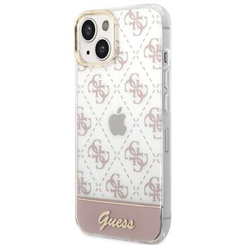 Guess GUHCP14MHG4MHP Hardcase 4G Pattern Script Защитный чехол для iPhone 14 Plus / 15 Plus 6.7