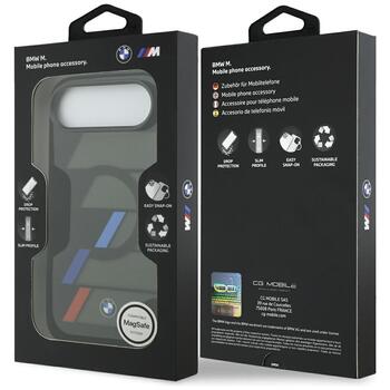 BMW M IML Metal Buttons Tricolor Lines MagSafe Case Защитный Чехол для Apple iPhone 17 Air (BMHMP17M25HTTRIK)