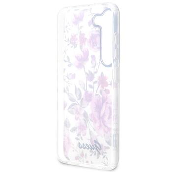 Guess GUHCS23MHCFWST Flower Collection Защитный чехол для Samsung Galaxy S23+ S916 / белый (GUHCS23MHCFWST)