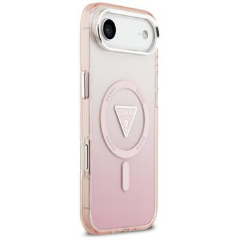 Case Guess IML Gradient Triangle Logo MagSafe Aizsargapvalks priekš iPhone Air / rozā (GUHMP17MHGTMLCGP)