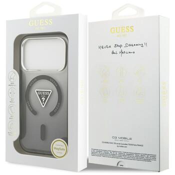 Case Guess IML Gradient Triangle Logo MagSafe Защитный чехол для iPhone 17 Pro / чёрный (GUHMP17LHGTMLCGK)