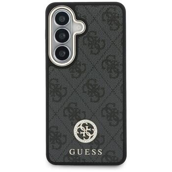 Guess 4G Big Rhinestone Triangle Strap MagSafe Защитный чехол для Samsung Galaxy S26 / чёрный (GUHMS26SP4G4DCSK)
