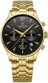 Giewont Chronograph Sapphire Vīriešu pulkstenis / zelta melns (GW6310-B4)