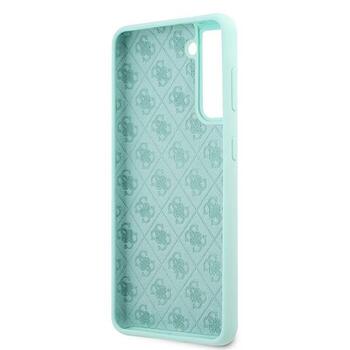 Guess GUHCS21MLSLMGLB Hardcase Silicone Script Metal Logo Защитный чехол для S21+ G996 / синий (GUHCS21MLSLMGLB)