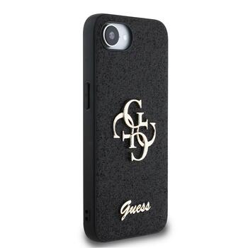 Guess PU Fixed Glitter 4G Metal Logo Case Чехол для Apple iPhone 16e (GUHCPSE4HG4SGK)