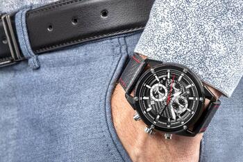 Giewont Vīriešu pulkstenis Chronograph Sapphire / melns (GW8810-A1)