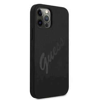 Guess GUHCP12LLSVSBK Script Vintage Защитный чехол для iPhone 12 Pro Max 6,7
