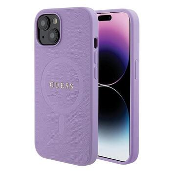 Guess Saffiano MagSafe Back Case Защитный Чехол для Apple iPhone 15 (GUHMP15SPSAHMCU)