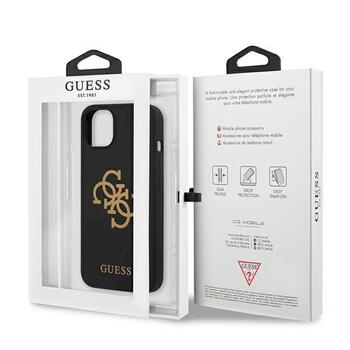 Guess GUHCP13SLS4GGBK Silicone 4G Logo Защитный чехол для iPhone 13 mini 5,4