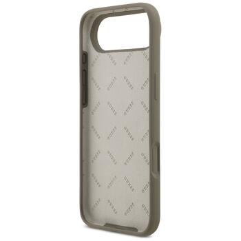 Guess Silicone Big 4G Script Case Защитный чехол для iPhone 17 Air / коричневый (GUHCP17MSC4GSMW)