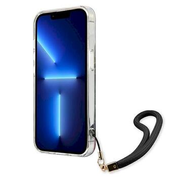 Guess GUHCP13LHFLSB Hardcase Flower Strap Aizsargapvalks priekš iPhone 13 Pro / 13 6,1
