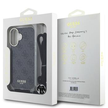 Guess IML 4G Printed Crossbody Strap Case Чехол для Apple iPhone 16 (GUHCP16SHC4SEK)