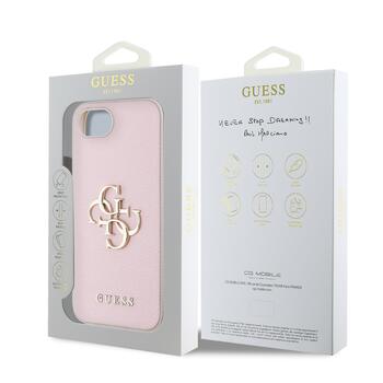 Guess PU Grained 4G Metal Logo Case Чехол для Apple iPhone 16e (GUHCPSE4PGT4MBP)