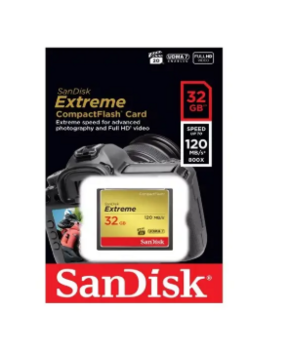 SanDisk Extreme CompactFlash Atmiņas karte 32GB (SDCFXSB-032G-G46)
