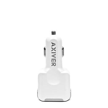 Axiver Triple Premium Auto Lādētājs 3 x USB 4.4A Balta (ACC44-3U)