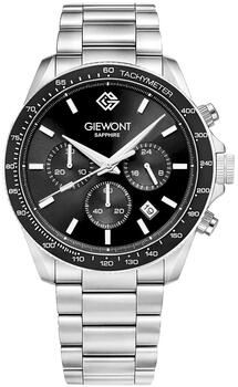 Giewont Vīriešu pulkstenis Chronograph Sapphire GW3520-B2 / sudrabaini melns (GW3520-B2)
