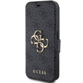 Guess GUBKP15L4GMGGR book 4G Metal Logo Защитный чехол для iPhone 15 Pro 6.1