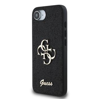 Guess PU Fixed Glitter 4G Metal Logo Case Чехол для Apple iPhone 16e (GUHCPSE4HG4SGK)