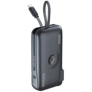 Promate PowerPack-10i Переносная зарядная батарея 22W / 10000mAh / USB-C / QC3.0 / iWatch 2,5W / 220V EU/US/UK (POWERPACK10I)