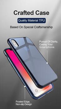 Dux Ducis Light Case Premium Прочный Силиконовый чехол для Apple iPhone 7 / 8 Прозрачно- Синий (DUXD-LGT-IPH7-BL)