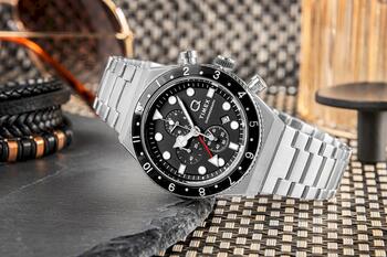 TIMEX Q Timex 3-Time Zone Chronograph TW2V69800 Vīriešu pulkstenis (TW2V69800)
