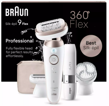 Braun Silk-épil 9 Flex 9-360 3D Epilators Rozā (9-360)