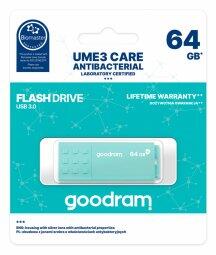 Goodram 64GB UME3 Care USB 3.0 Флеш Память (UME3-0640CRR11)