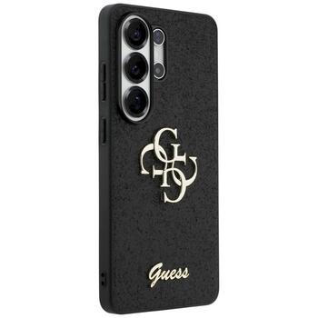 Case Guess Fixed Glitter Big 4G Metal Logo Защитный чехол для Samsung Galaxy S26 Ultra / чёрный (GUHCS26LHG4SGK)