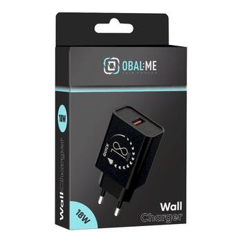 OBAL:ME Wall Charger USB-A 18W Tīkla lādētājs / melns (18W1UBL)